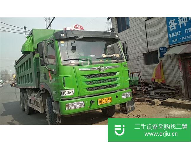 山東出售二手青島解放后八輪自卸車車況精品