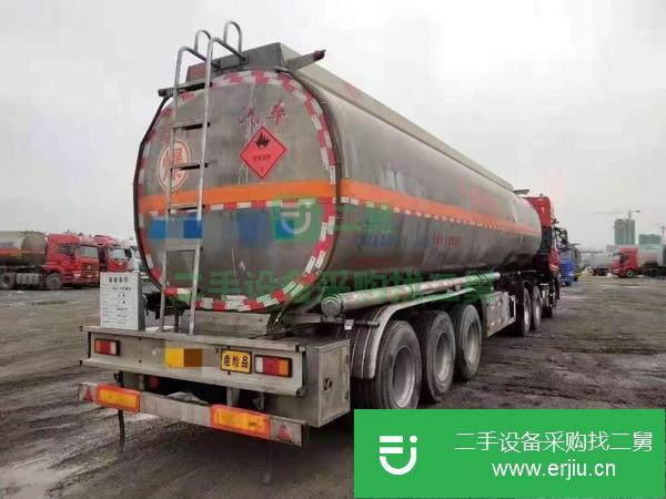貴州出售二手九成新33噸半掛車