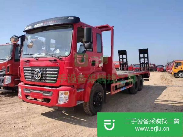 河北出售二手東風后八輪平板運輸車玉柴270馬力