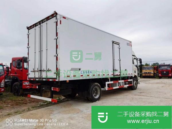 浙江出售二手解放J6240馬力6.8米冷藏車動力足油耗低