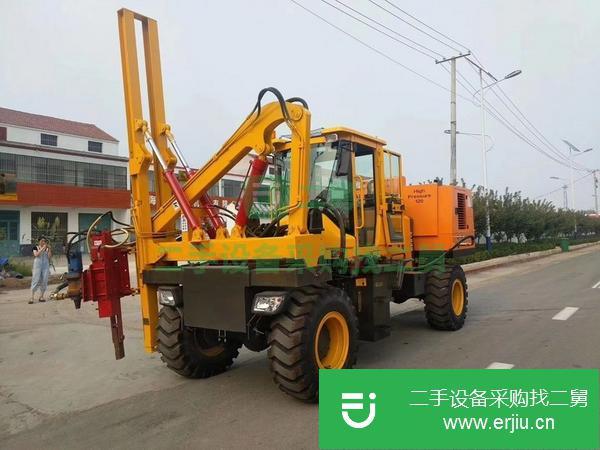 安徽出售二手高速公路波形板護欄打樁機