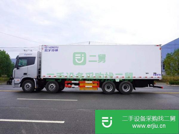 湖南出售二手福田歐曼高頂雙臥前四后八廂式冷藏車