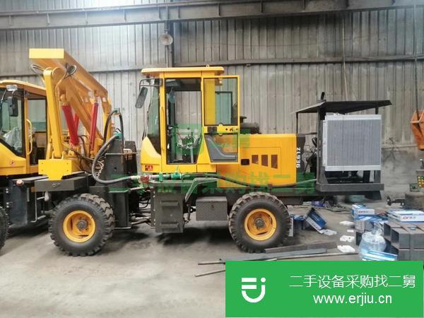 山東出售二手公路護欄打樁機
