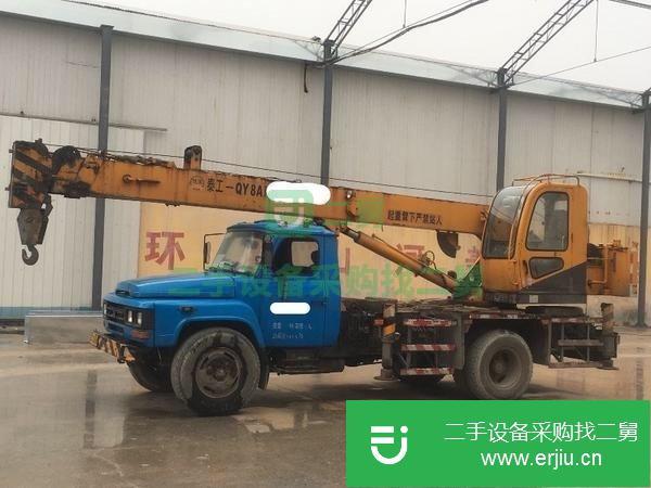 山東出售二手泰工鐵象8噸吊車手續(xù)齊全