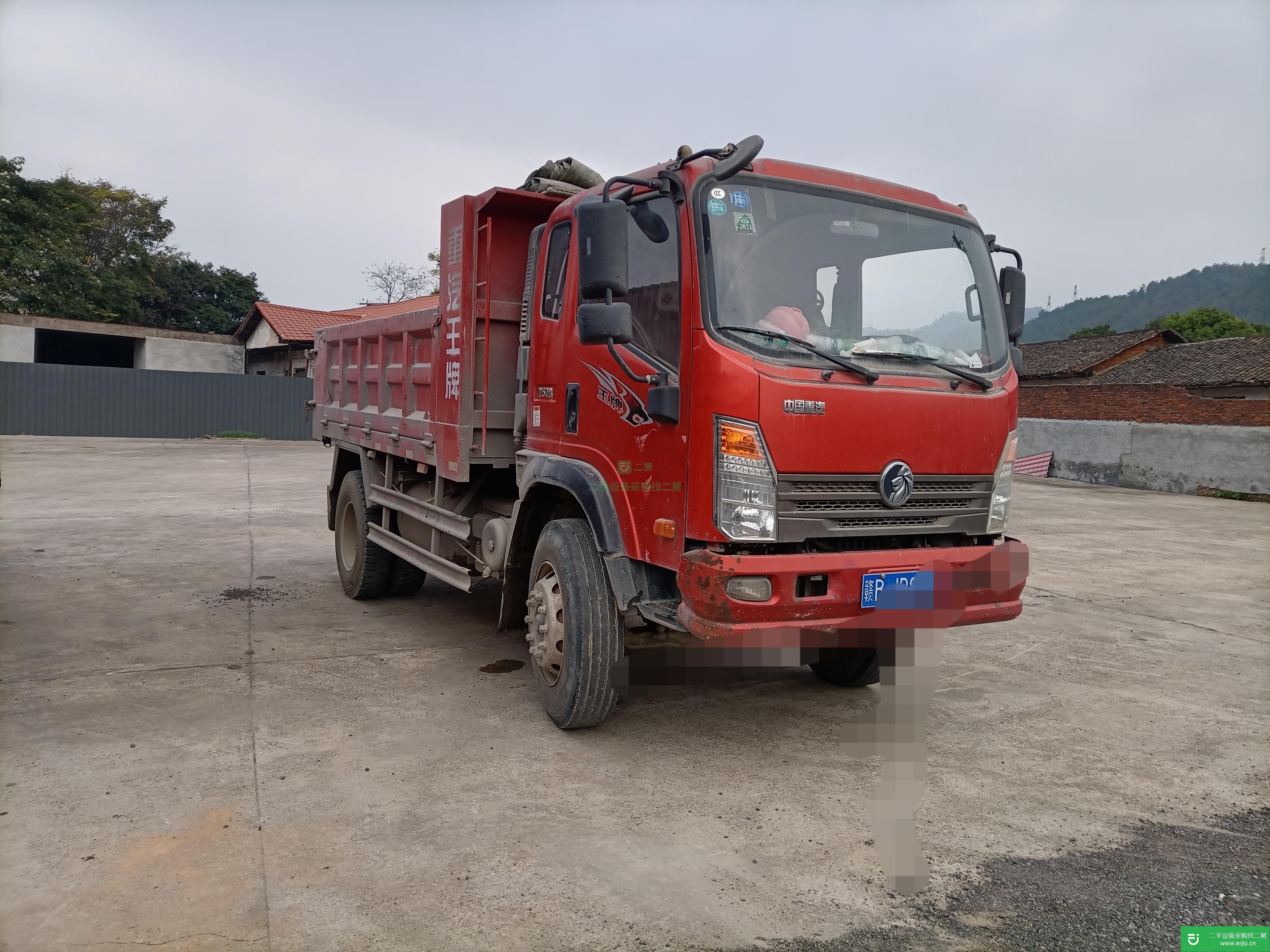 江西出售二手重汽王牌140馬力自卸車