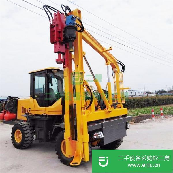 山東出售二手公路波形護欄打樁機