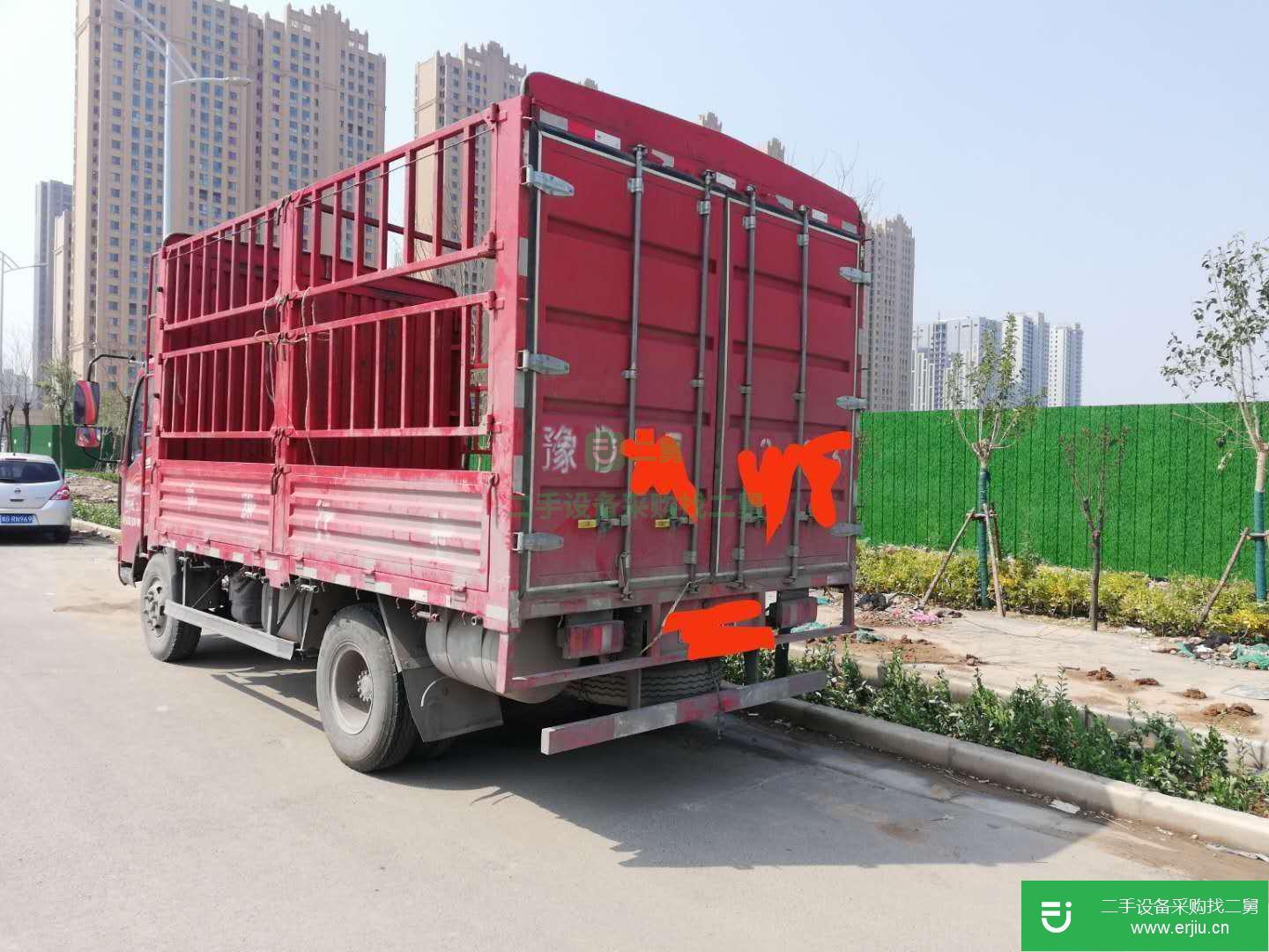 河南出售二手重汽豪曼4.2米高欄載貨車