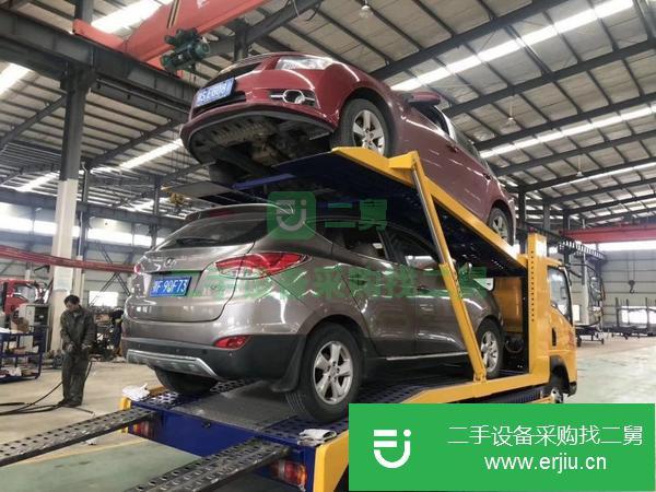 湖北出售二手解放龍V五位板轎運車