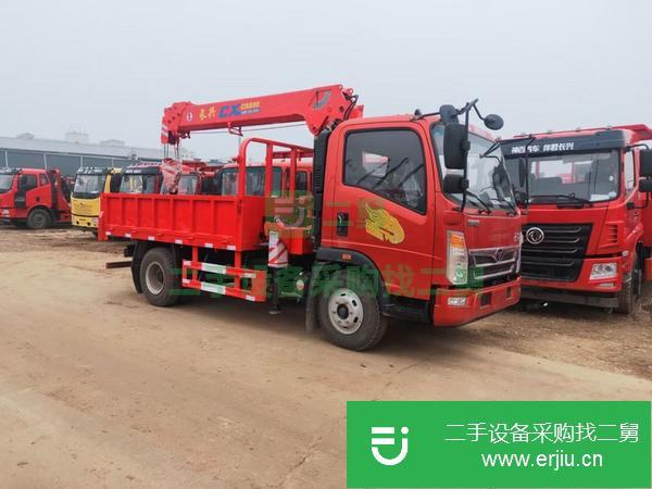 甘肅出售二手重汽豪曼五噸隨車吊