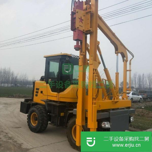 山東出售二手公路護(hù)欄打樁機(jī)