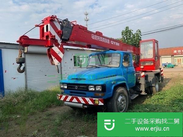 山東出售二手馬尼托瓦克8噸吊車(chē)