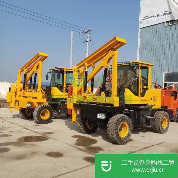 山東出售二手公路波形護欄打樁機