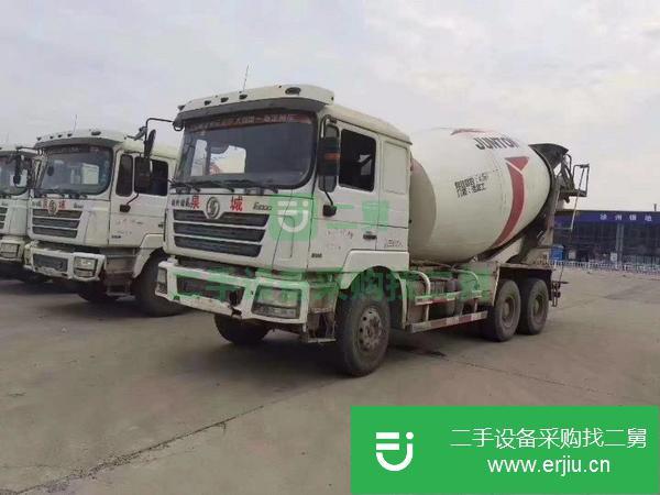 江西出售二手14年德龍大12拉14方攪拌車,三一上裝