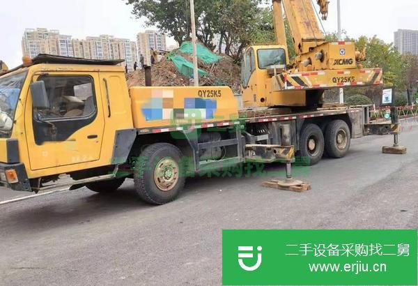 江蘇出售二手08年10月徐工25k5汽車吊國三發動機