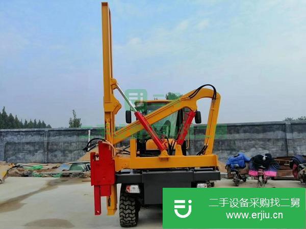 黑龍江出售二手高速公路護欄液壓打樁機