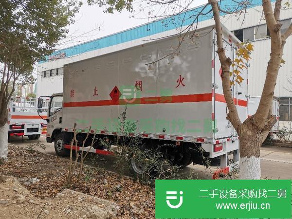 河北出售二手5.2米易燃氣體廂式運輸車7噸