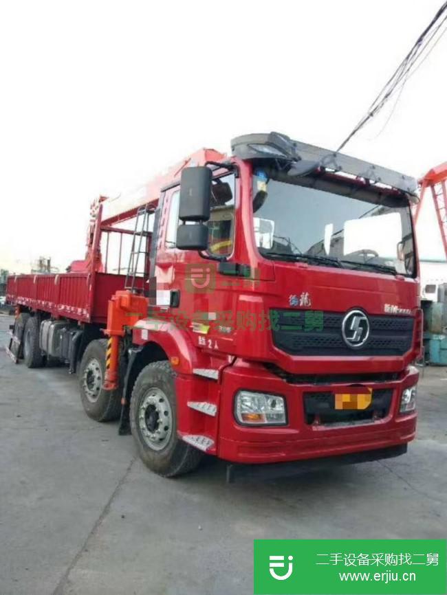 湖北出售二手陜汽重卡德龍M3000石煤14噸五節隨車吊