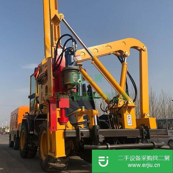 安徽出售二手高速公路護欄打樁機