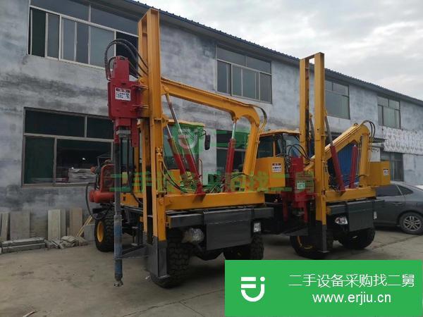 山東出售二手公路護欄打樁機