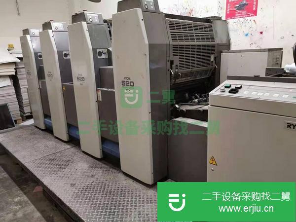 山東出售二手2008年日本利優比524GX高配六開四色膠印機