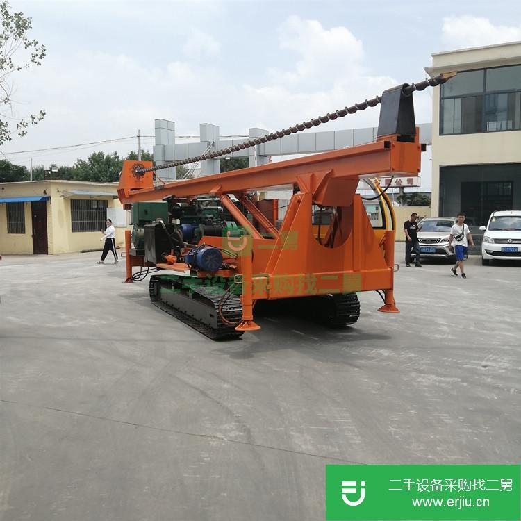 山東出售二手安捷重工AJ-ZCL長螺旋抗浮錨桿鉆孔機