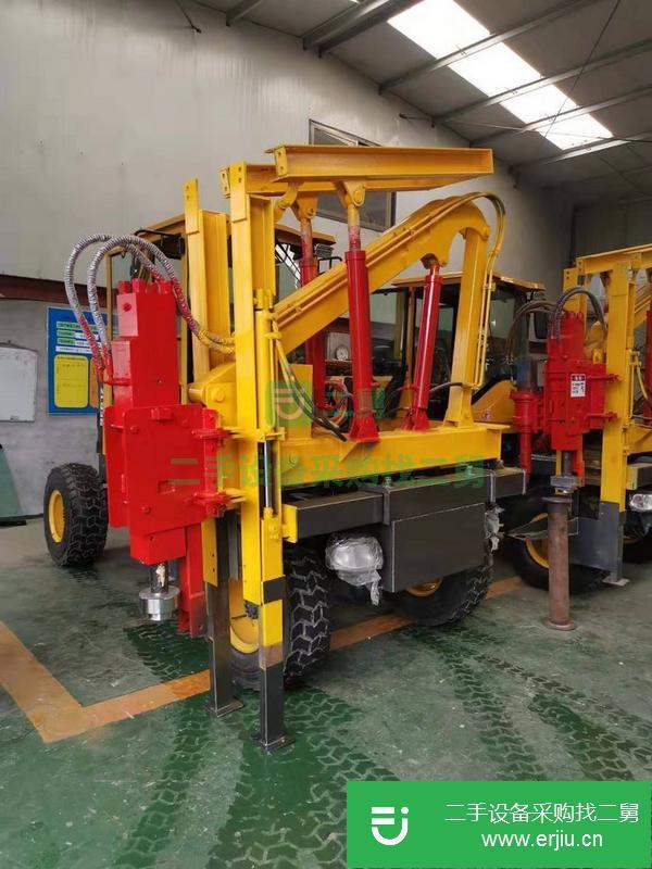 新疆出售二手公路護欄打樁機