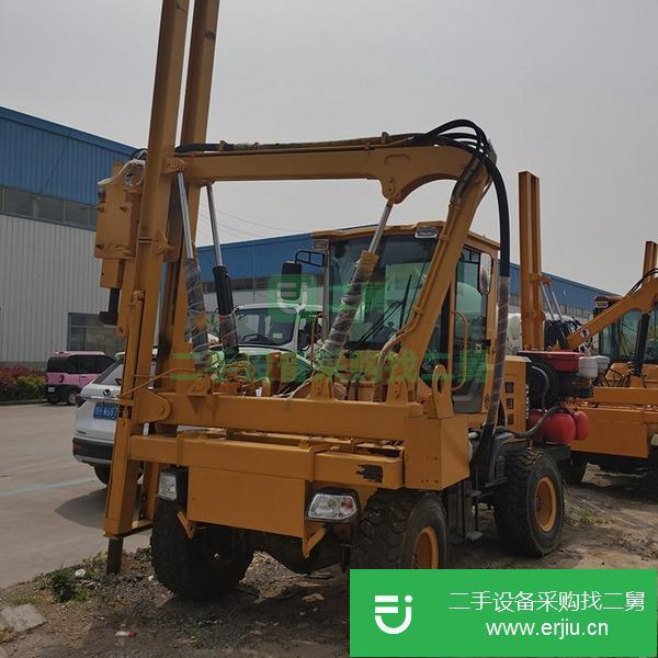 山東出售二手公路護(hù)欄打樁機(jī)