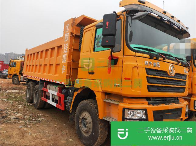 江蘇出售二手陜汽德龍后八輪375馬力自卸車
