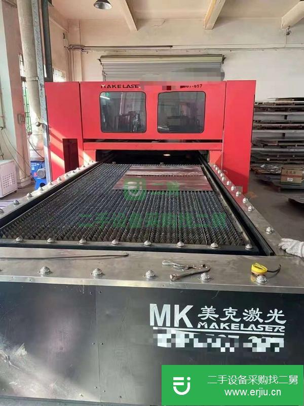 河北出售二手美克1500瓦MK3015F交換臺光纖激光切割機