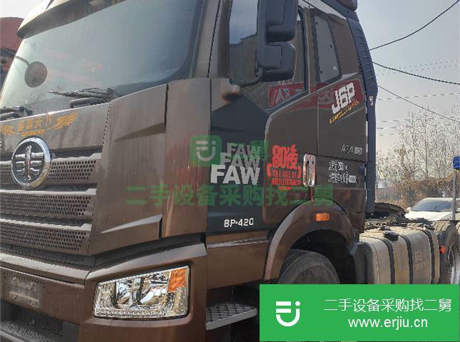 河北出售二手一汽解放J6P重卡420馬力牽引車