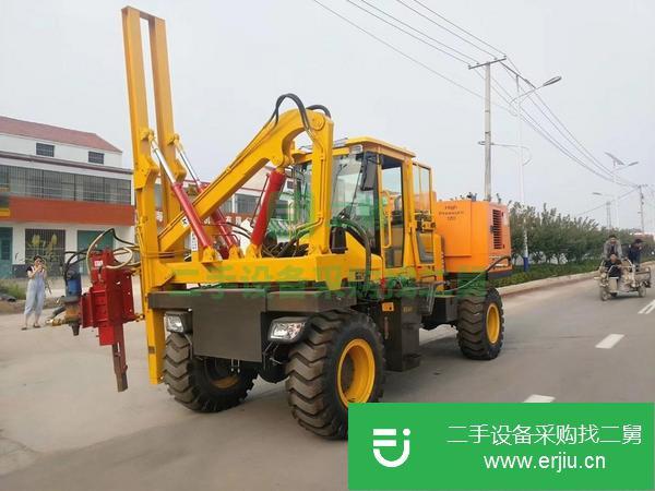 北京出售二手高速公路護(hù)欄液壓打樁機(jī)