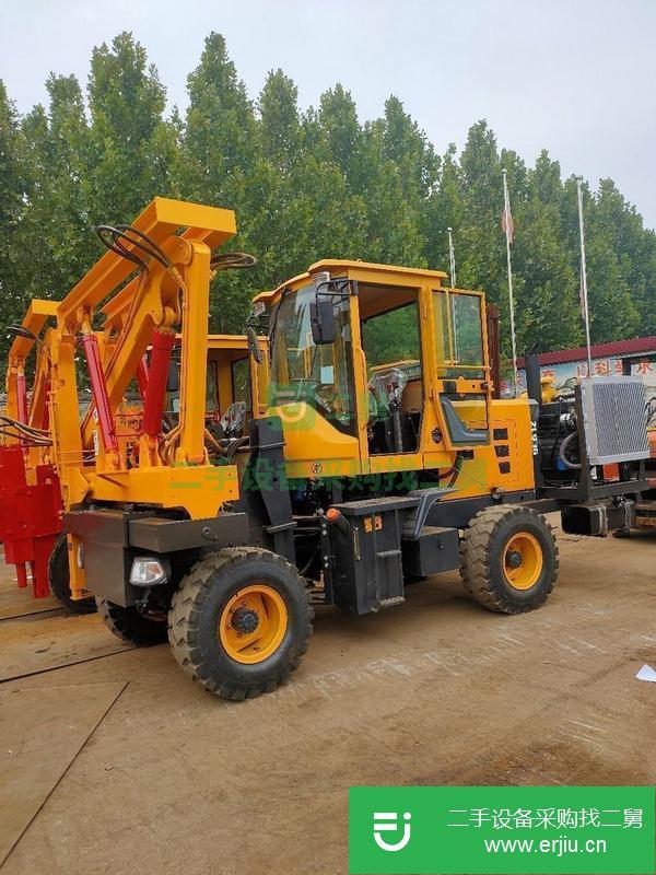 山東出售二手多功能高速公路護欄打樁機