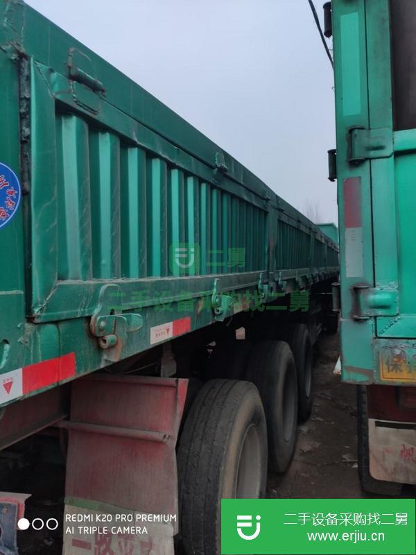 河北出售二手11.5米標箱側(cè)翻半掛車
