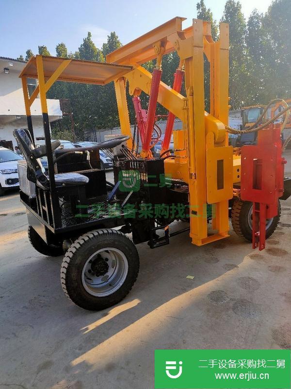 山東出售二手多功能高速公路護欄打樁機