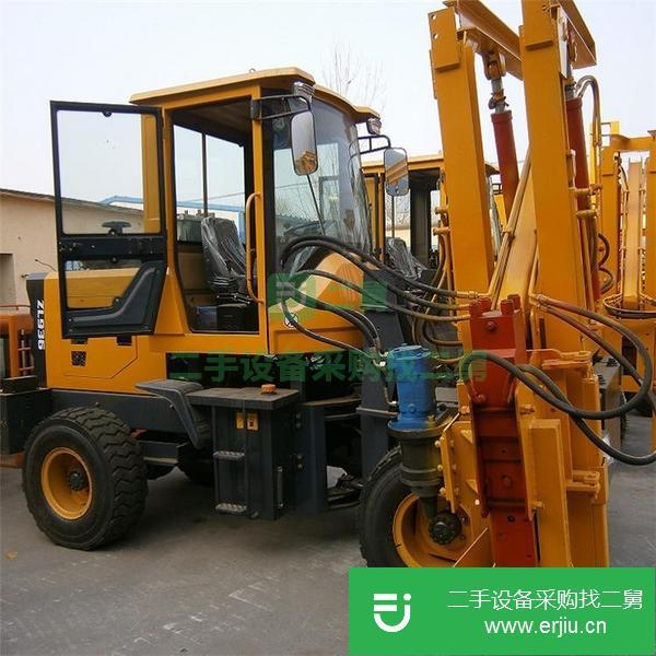 山東出售二手公路波形護欄打樁機
