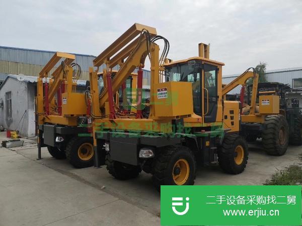 山東出售二手公路護欄打樁機
