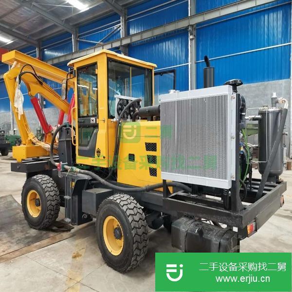 山東出售二手公路護欄打樁機