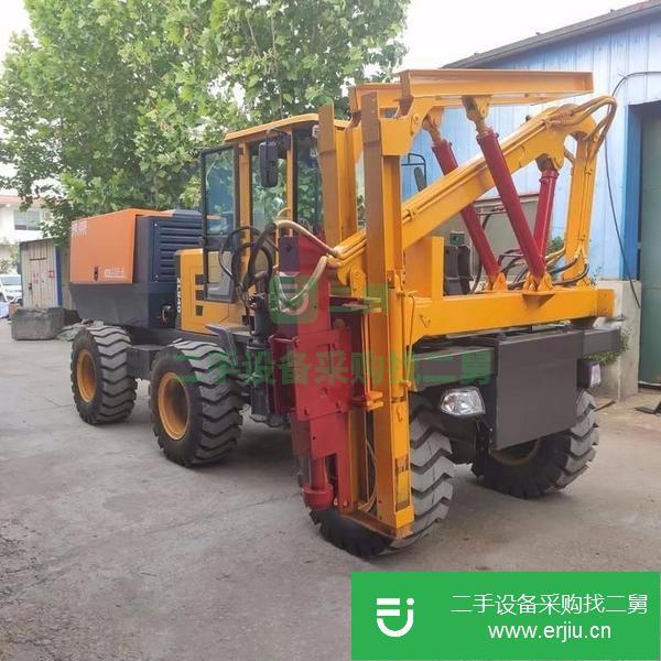 山東出售二手重慶公路護(hù)欄打樁機(jī)
