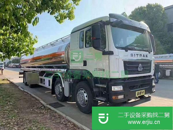廣東出售二手汕德卡前四后八鋁合金油罐車