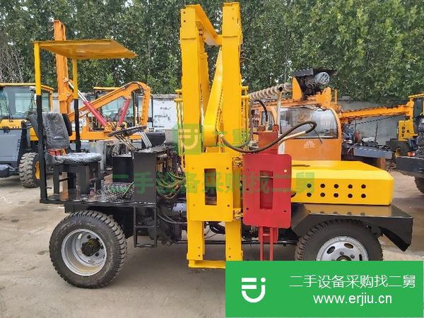 海南出售二手高速公路波形防護欄打樁機