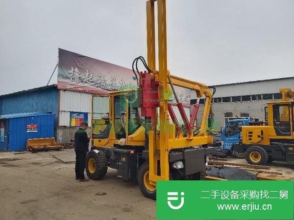 陜西出售二手高效率公路護欄打樁機