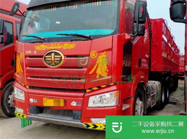 江蘇出售二手一汽解放J6P重卡500馬力半掛車
