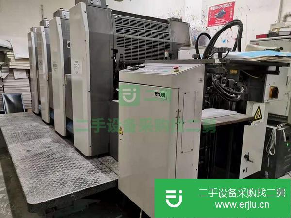 山東出售二手2008年日本利優比524GX高配六開四色膠印機