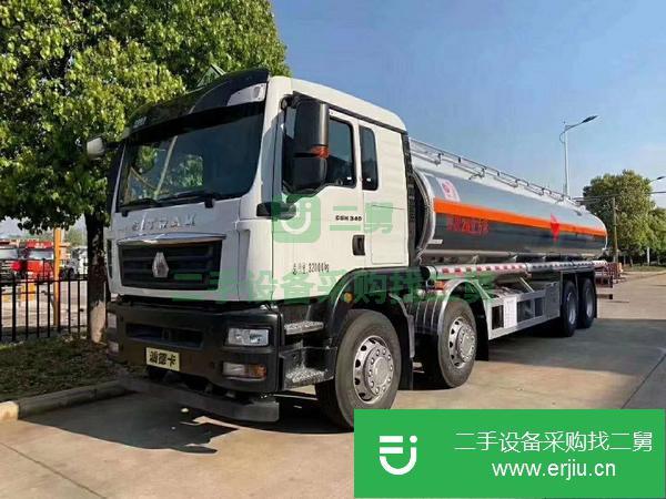 廣東出售二手汕德卡前四后八鋁合金油罐車