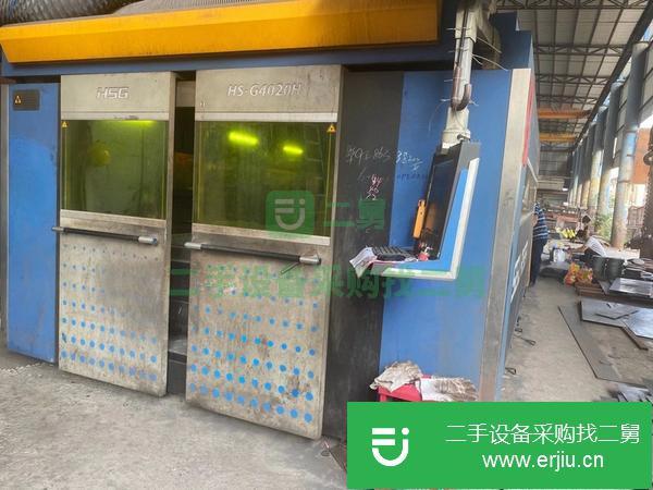 廣東出售二手宏山6000瓦光纖激光切割機4020交換臺大包圍