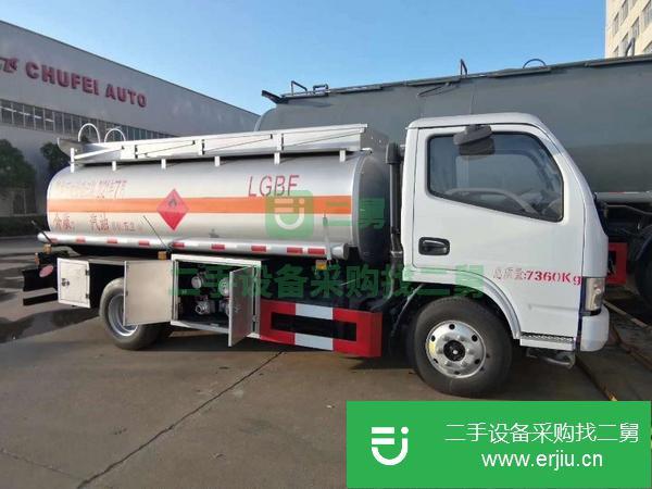 四川出售二手東風5噸油罐車朝柴國四102馬力手續齊全