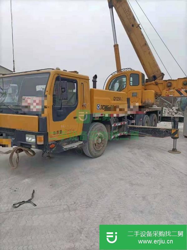 江蘇出售二手徐工25k-2汽車吊,12年出廠國三