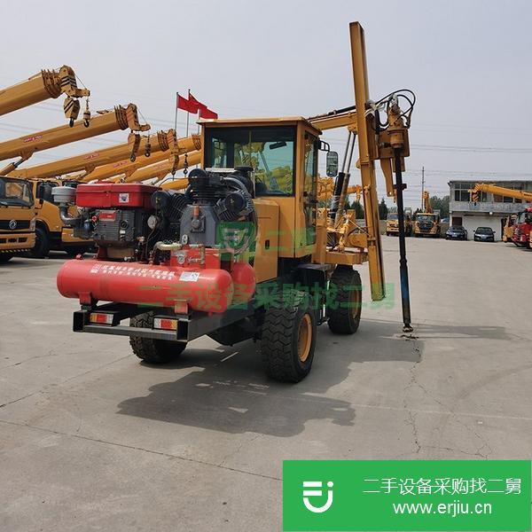 山東出售二手公路護欄打樁機