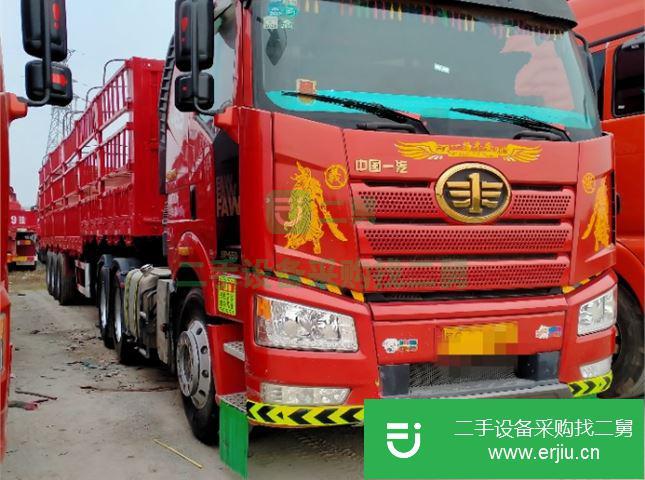 江蘇出售二手一汽解放J6P重卡500馬力半掛車