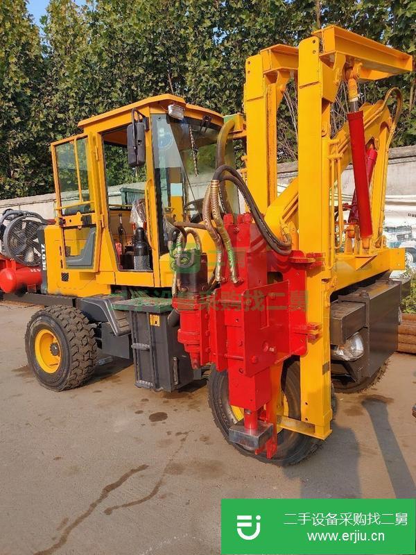 新疆出售二手公路護欄打樁機
